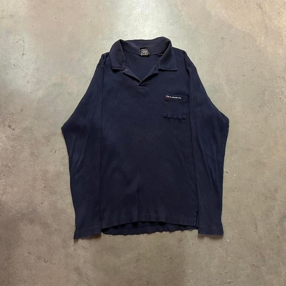 Polo Ralph Lauren Other - Vintage Embroidered Polo Jeans‎ Long sleeve Quarter button up
